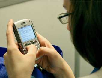 usando blackberry