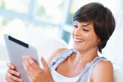 using tablet